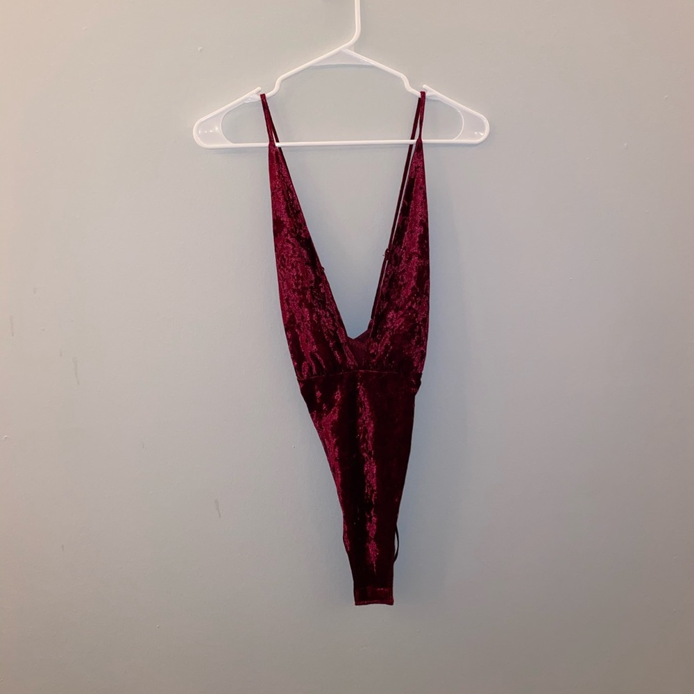 Velvet bodysuit